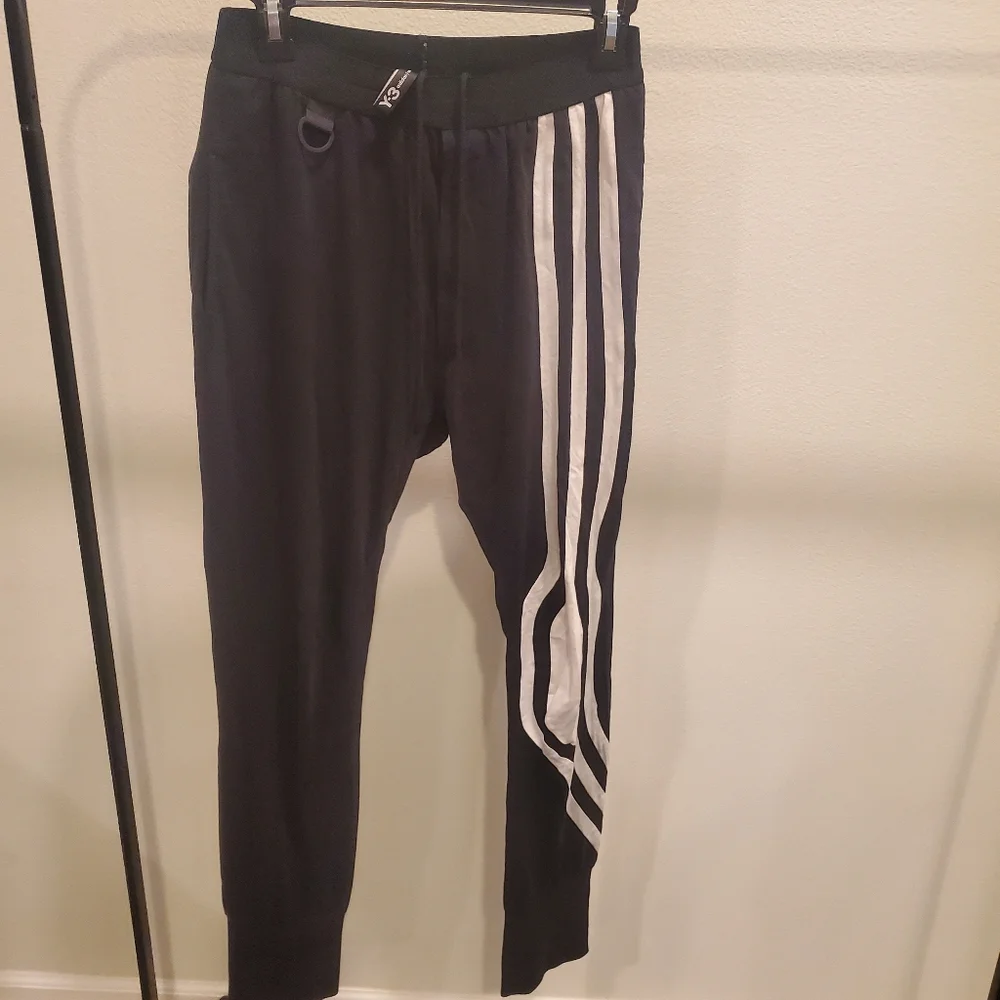 Y-3 Black and White Pants - Picture 4 of 8